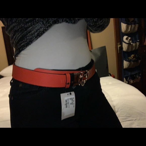 SOLD Gucci 1973 Reversible Black/ Orange Belt 95 - Picture 5 of 6